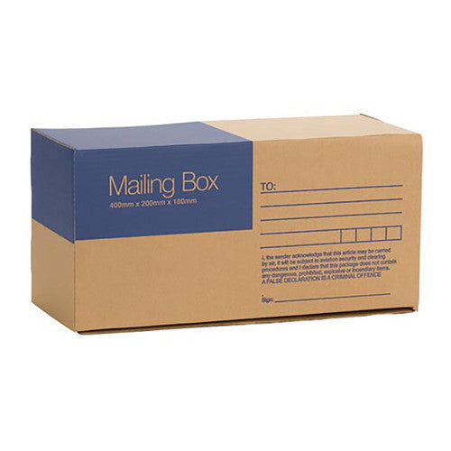 Cumberland Mailing Box Brown 400 x 200 x 180mm Pack of 25