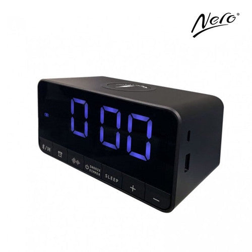 Nero V3 Pro Alarm Clock with Bluetooth Speaker Black