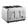 Nero 4 Slice Classic Style Toaster Stainless Steel
