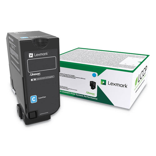 Lexmark 74C6HC0 High Yield Cyan Toner Cartridge 12000 Pages