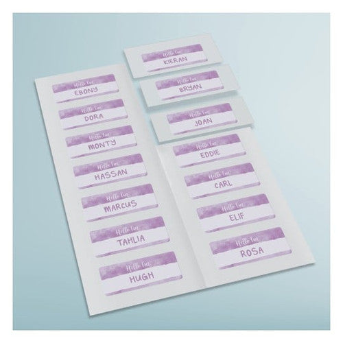 Avery Kids Fabric Print and Divide Name Badge Labels L7432 72 x 30mm 140 Pack