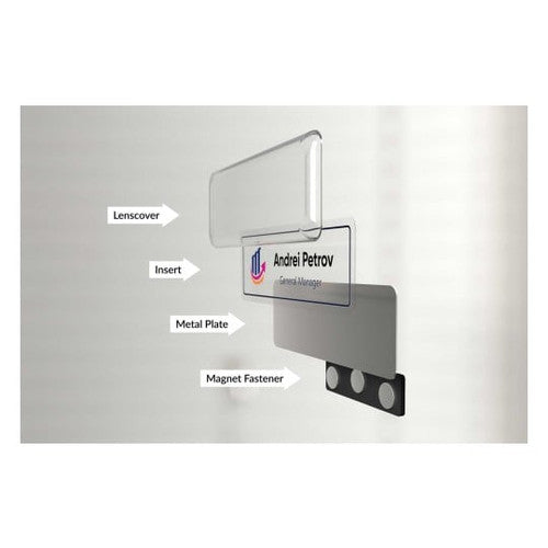 Avery Mighty Badge Clear Printable Insert Refills 100 Inserts On 5 Sheets