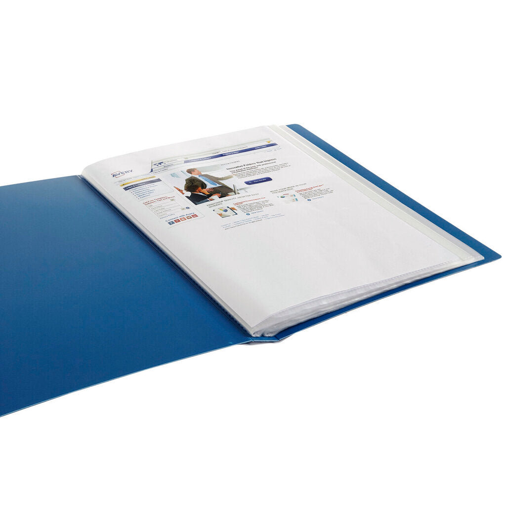 Avery Display Book Insert Cover 40 Pocket A4 Navy