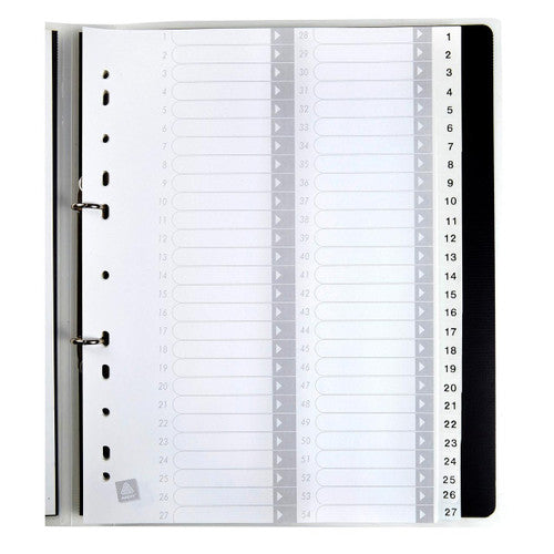 Avery White Polypropylene Index Dividers 1-54 54 Tab