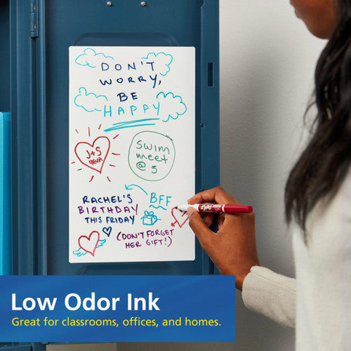 Expo 86002 Low Odour Dry Erase Markers Fine Tip Red Box 12
