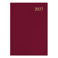 Collins Essential Diary 2027 A5 Day to a Page Maroon