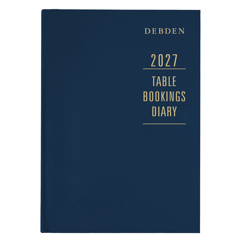 Debden Table Booking 2027 A4 2 Pages to a Day Blue