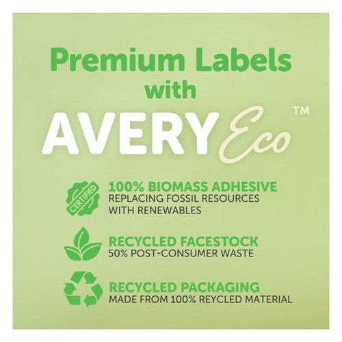 Avery Premium Shipping Labels AveryEco L7168 199.6 x 143.5mm 2UP 200 Labels