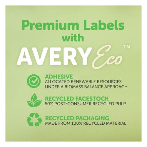 Avery Premium Address Labels with AveryEco L7159 64 x 33.8mm 24UP Pack 1200