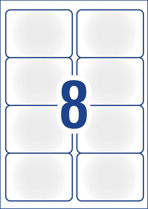 Avery Frosted Clear Shipping Labels J8565 99.1 x 67.7mm 8UP 200 Labels