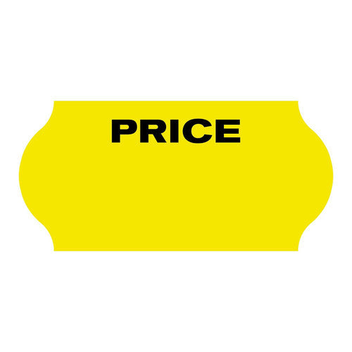 Avery Price Yellow Rectangle Dispenser Labels 26 x 16mm Removable 250 Pack