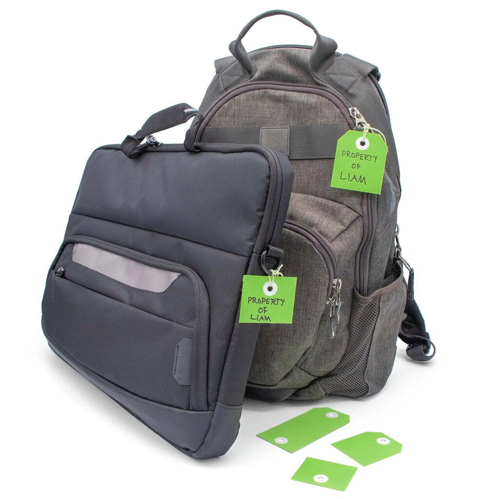 Avery Green 2in1 Perforated Tag 54x108mm 100 Pack