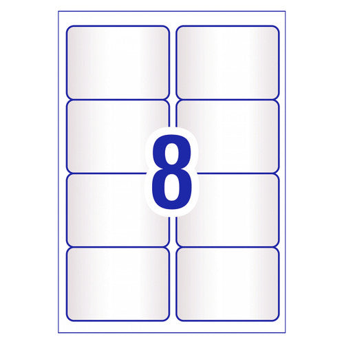 Avery Crystal Clear Shipping Labels L7565 99.1 x 67.7mm 8UP 80 Labels