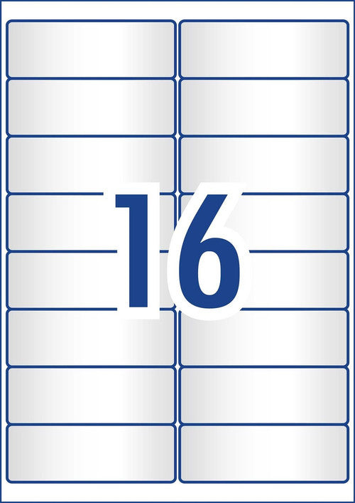Avery Crystal Clear Address Labels L7562 99.1 x 34mm 16UP 400 Labels