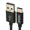 Moki Type-C to USB SynCharge Braided Cable 90cm