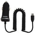 Moki Fixed MicroUSB Car Charger Black