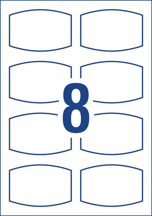 Avery Kitchen and Pantry Labels 60 x 40mm Assorted Shapes Permanent 32 Pack