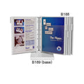 Arnos B188 Flippa Brochure Holder Pack 6 with White Bracket