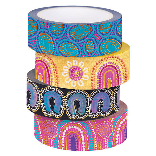 Zart Contemporary Indigenous Washi Tape Pack of 8