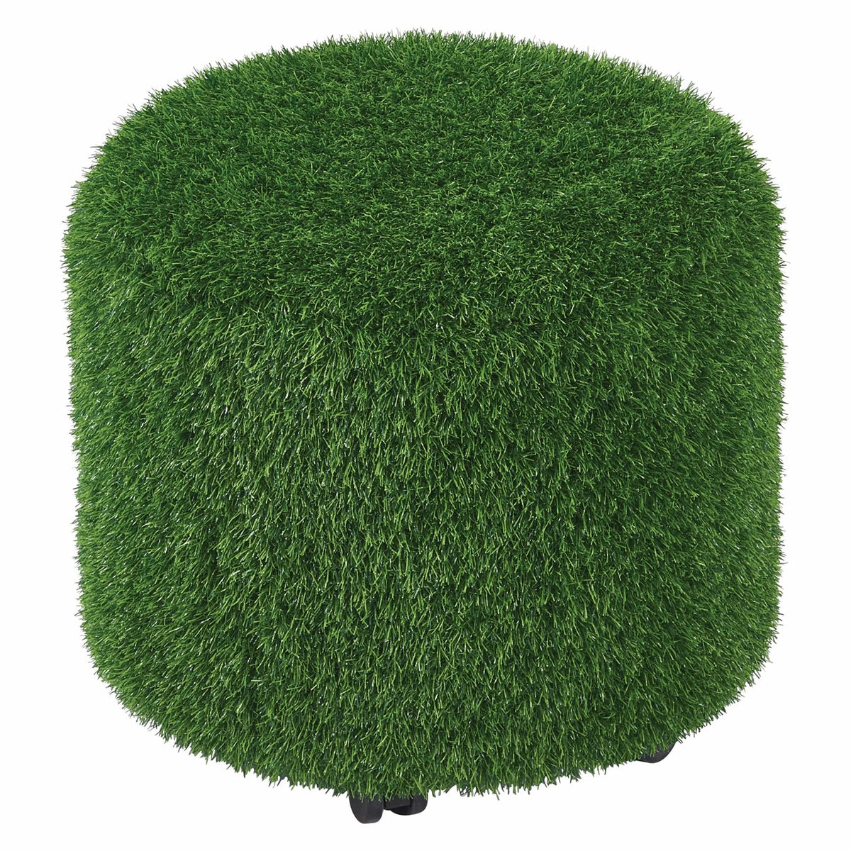 Aalto Round Ottoman 45cm Diameter Lockable Castors Grass