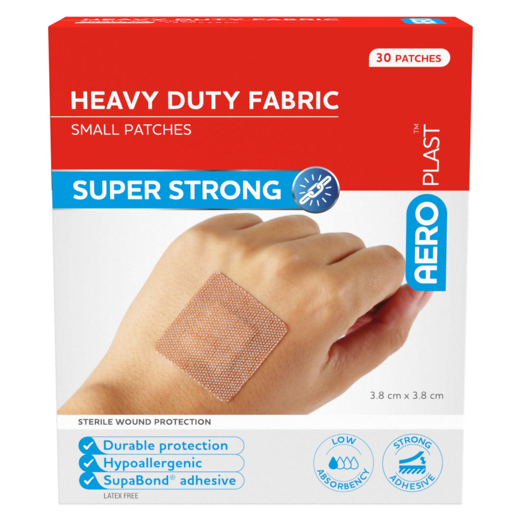 AeroPlast Premium Fabric Small Patch 3.8 x 3.8cm Box 30