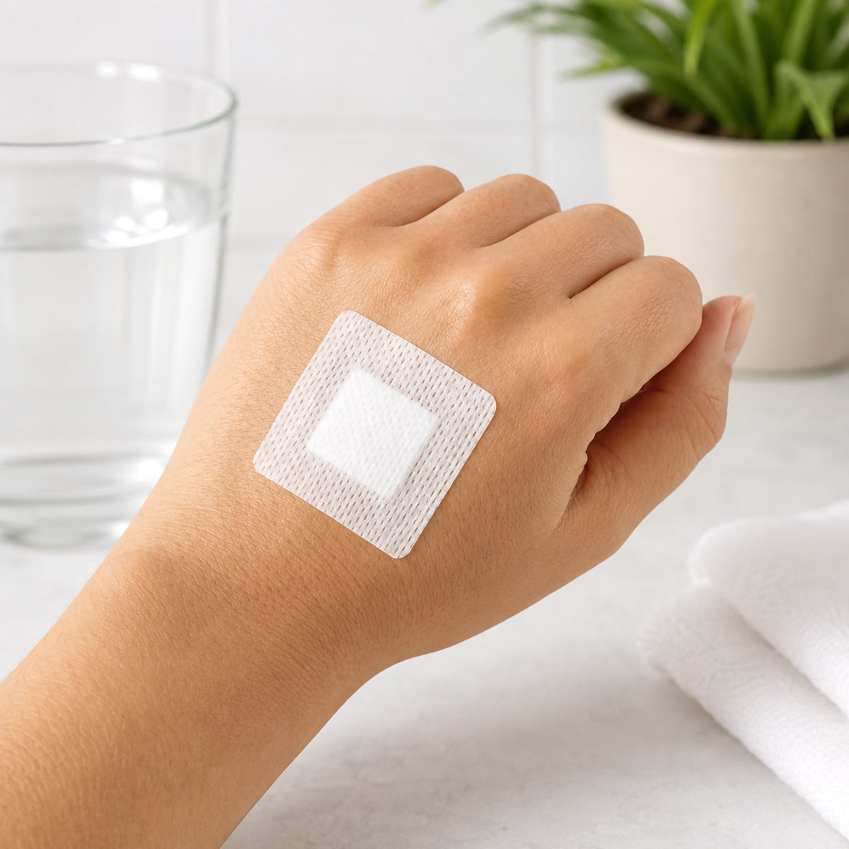 AeroPlast Sensitive Silicone Small Patches 3.8 x 3.8cm Box 30