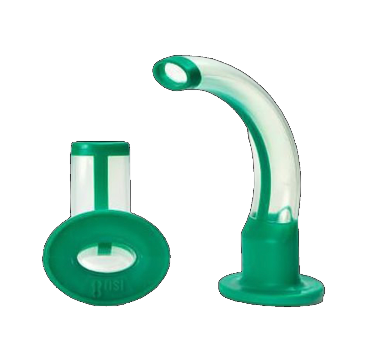 AeroRescue Green Small Non-Sterile Guedel Airway Size 2 ISO 8.0