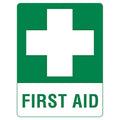 Aerosupplies Medium Poly First Aid Sign 45 x 30cm