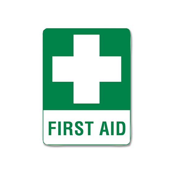 Aero Healthcare Small Metal First Aid Sign 30 x 22.5cm