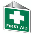 AeroSupplies Off-Wall Poly First Aid Sign 22.5 x 22.5cm