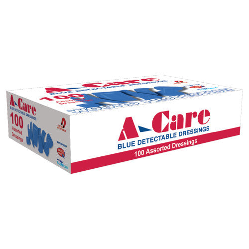 A-Care Detectable Assorted Dressings Box/100 (Pack of 12)