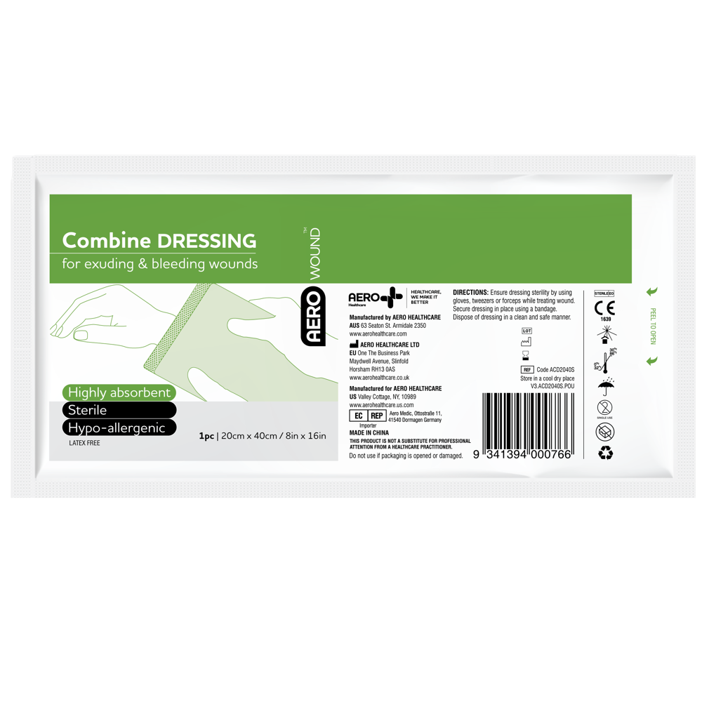 AeroWound Combine Dressing 20 x 40cm