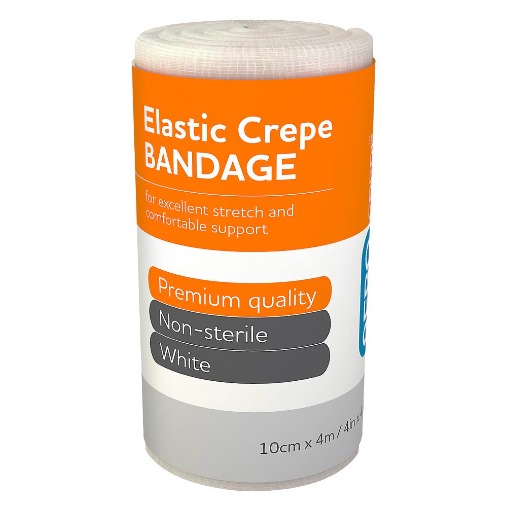 AeroCrepe Elastic Crepe Bandage 10cm x 4M Wrap/12