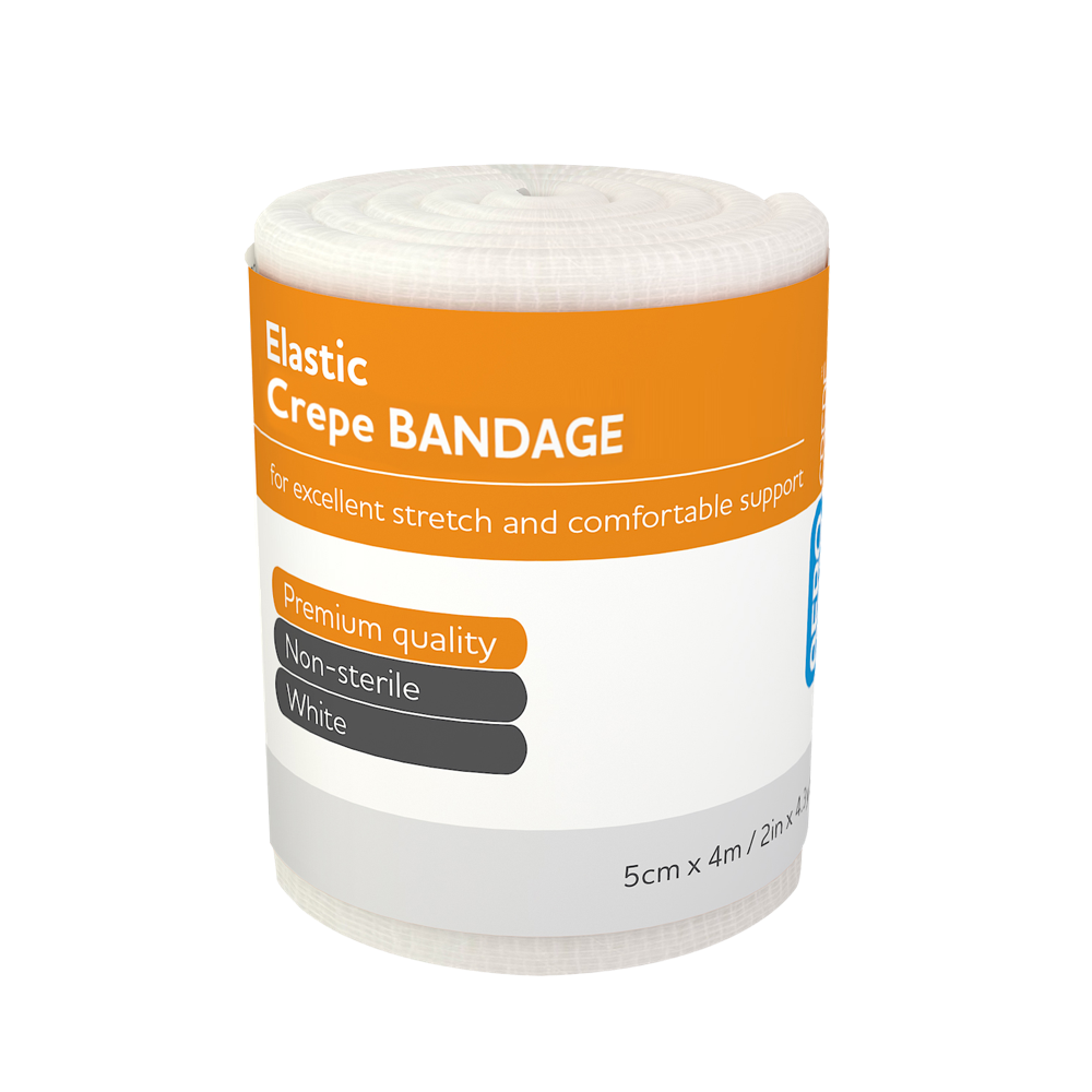 AeroCrepe Elastic Crepe Bandage 5cm x 4M Wrap/12