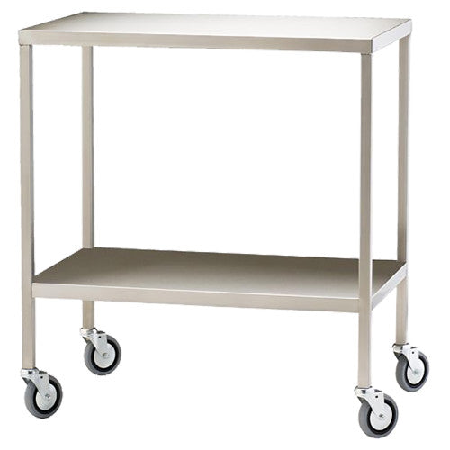 Aerosupplies Large Stainless Steel Trolley 110 x 50 x 90.5cm