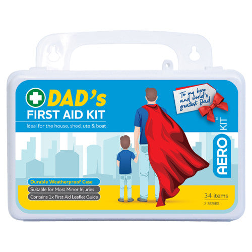 AeroKit Dad's 2 Series Plastic Waterproof First Aid Kit 21 x 7.5 x 13cm