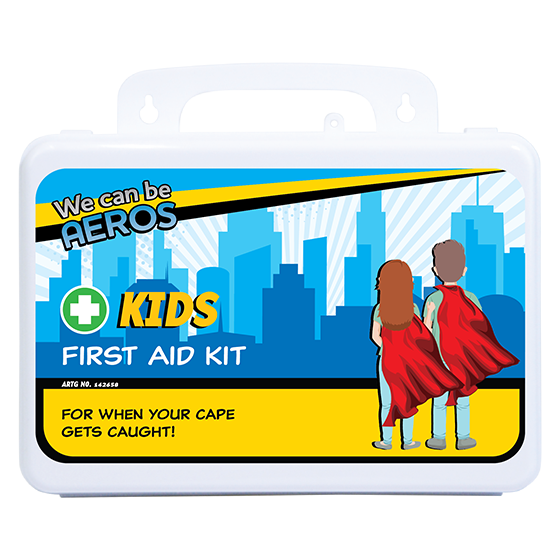 AeroKit Kids 2 Series Plastic Waterproof First Aid Kit 21 x 7.5 x 13cm