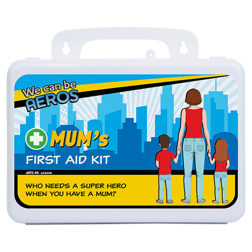 AeroKit Mum's 2 Series Plastic Waterproof First Aid Kit 21 x 7.5 x 13cm