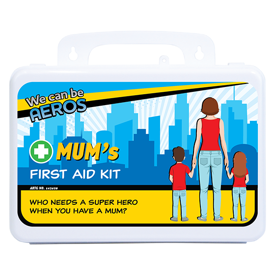 AeroKit Mum's 2 Series Plastic Waterproof First Aid Kit 21 x 7.5 x 13cm