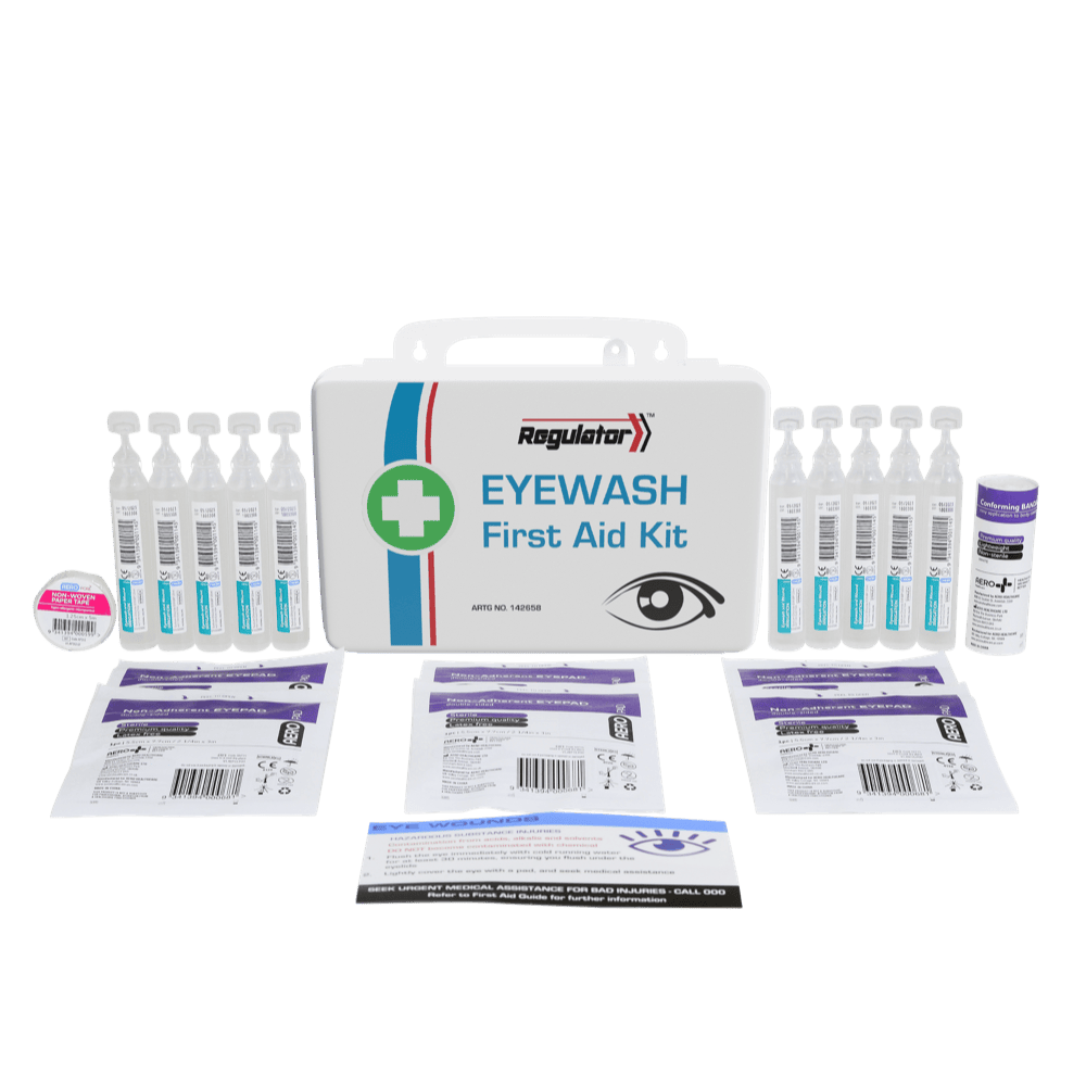 Aerokit Regulator Eyewash First Aid Kit 21 x 7.5 x 13cm