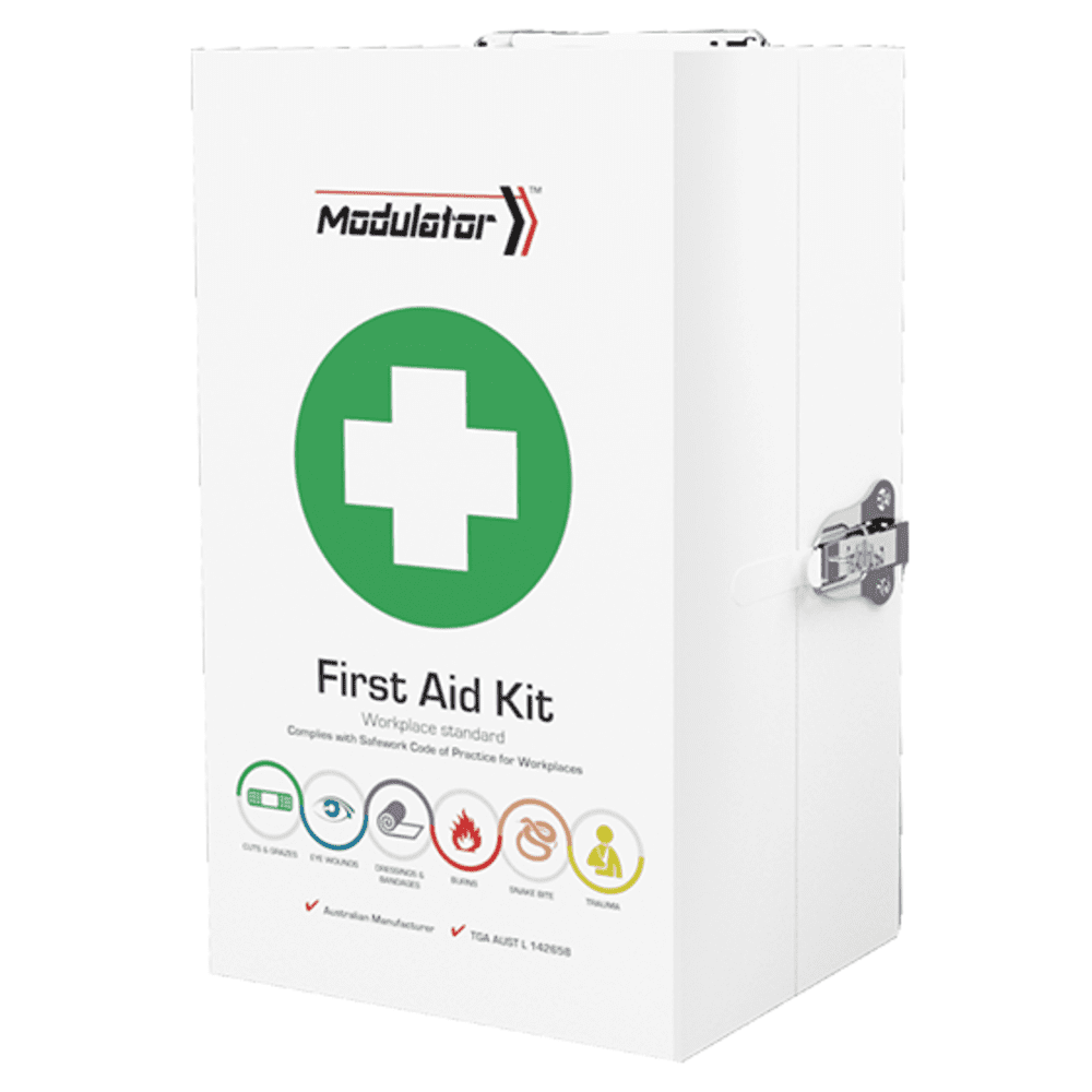 Aerokit Modulator 4 Series Metal Cabinet First Aid Kit 24 x 16 x 42cm