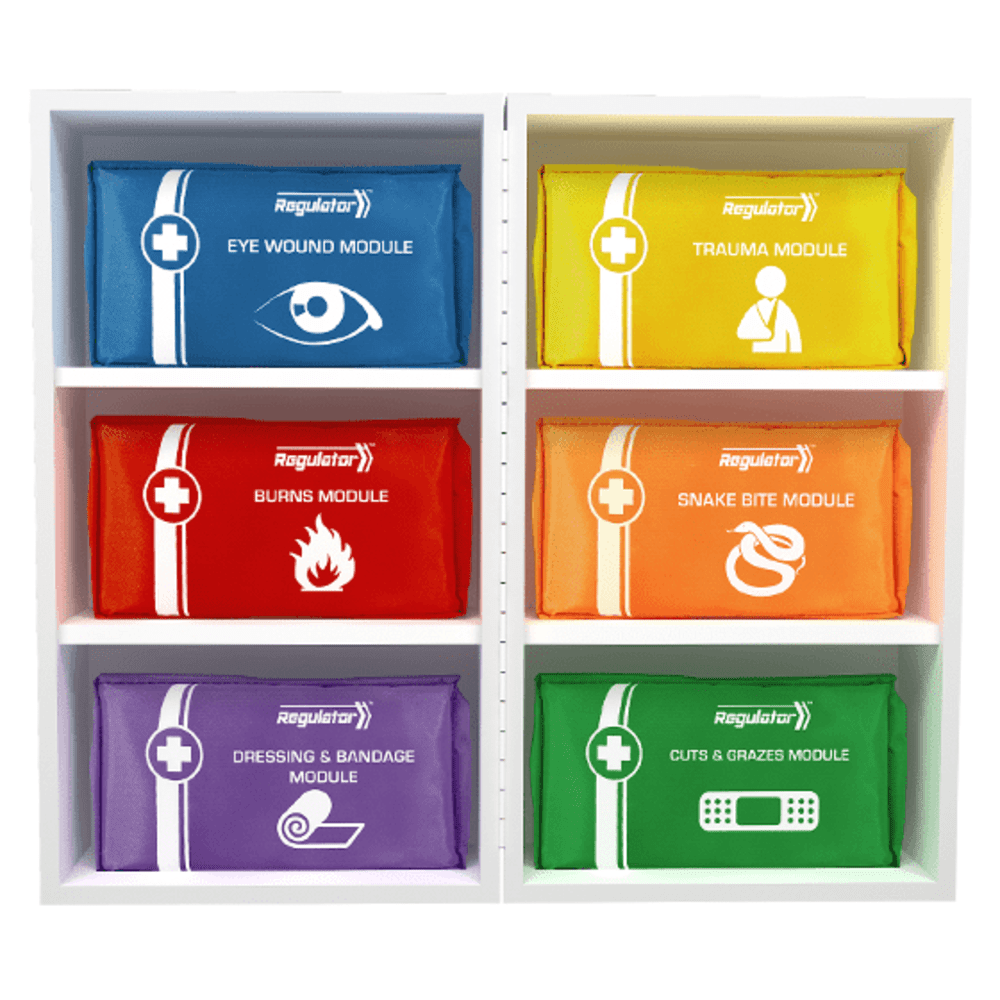 Aerokit Modulator 4 Series Metal Cabinet First Aid Kit 24 x 16 x 42cm