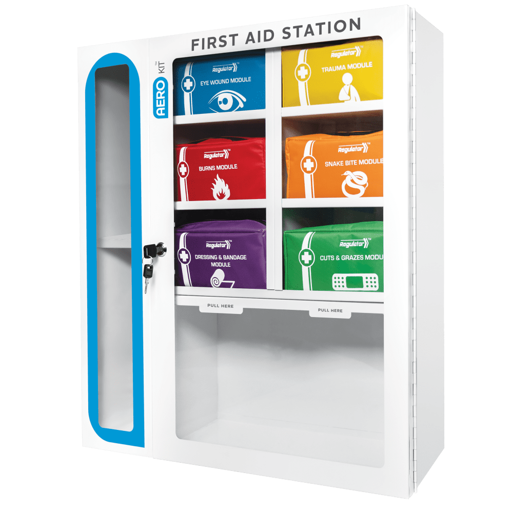 AeroKit First Aid Station with 6 Modules 69 x 62.5 x 15.5cm