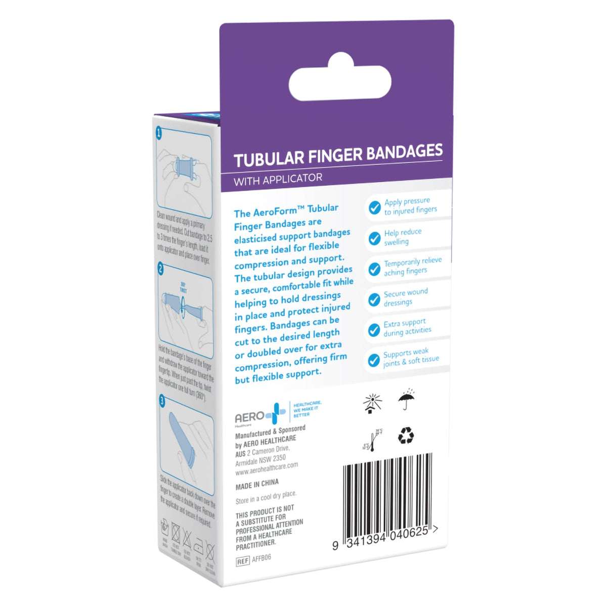 AeroForm Tubular Finger Bandage with Applicator Box 6