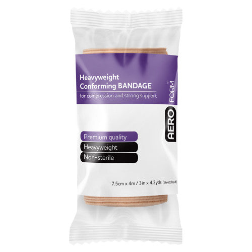AeroForm Heavyweight Conforming Bandage 7.5cm x 4M Wrap/12