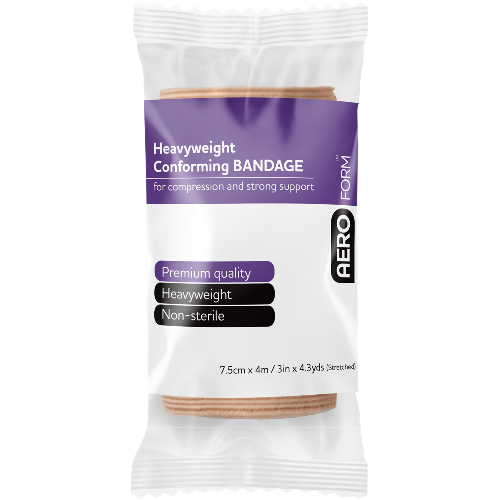 AeroForm Heavyweight Conforming Bandage 7.5cm x 4M Wrap/12