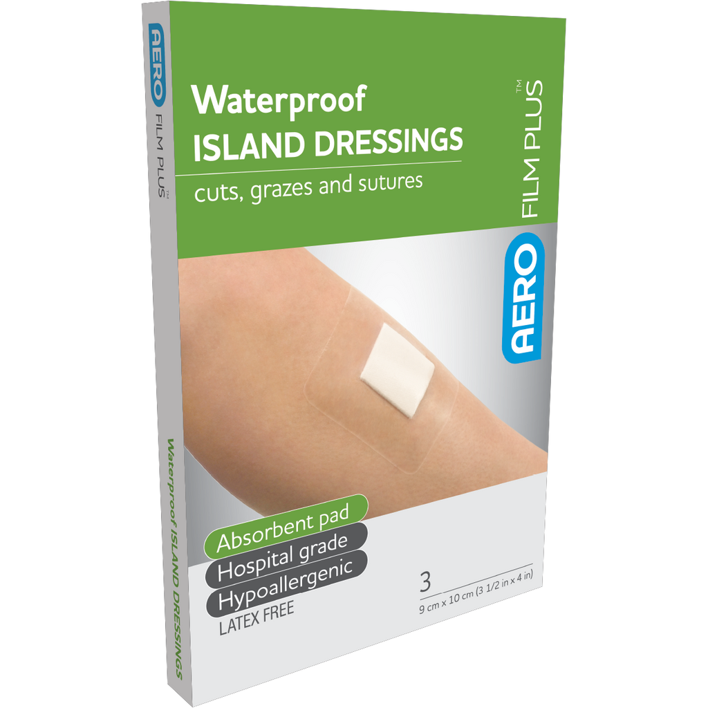 AeroFilm Plus Waterproof Island Dressing 9 x 10cm Box/3
