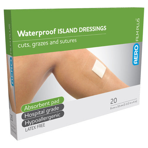 AeroFilm Plus Waterproof Island Dressing 9 x 10cm Box/20
