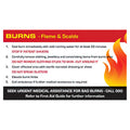 Aeroguide Burns First Aid Card Pack of 10