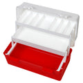 Aerocase Red and White Plastic Tacklebox with 2 Trays 20 x 40 x 23cm